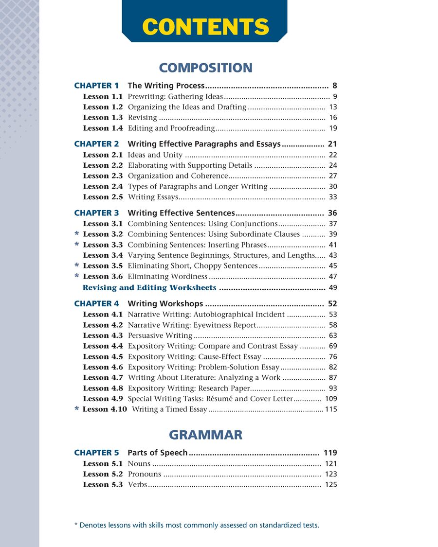 worksheet Grade 11 Worksheets grammar for writing level green grade 11 student edition page 2