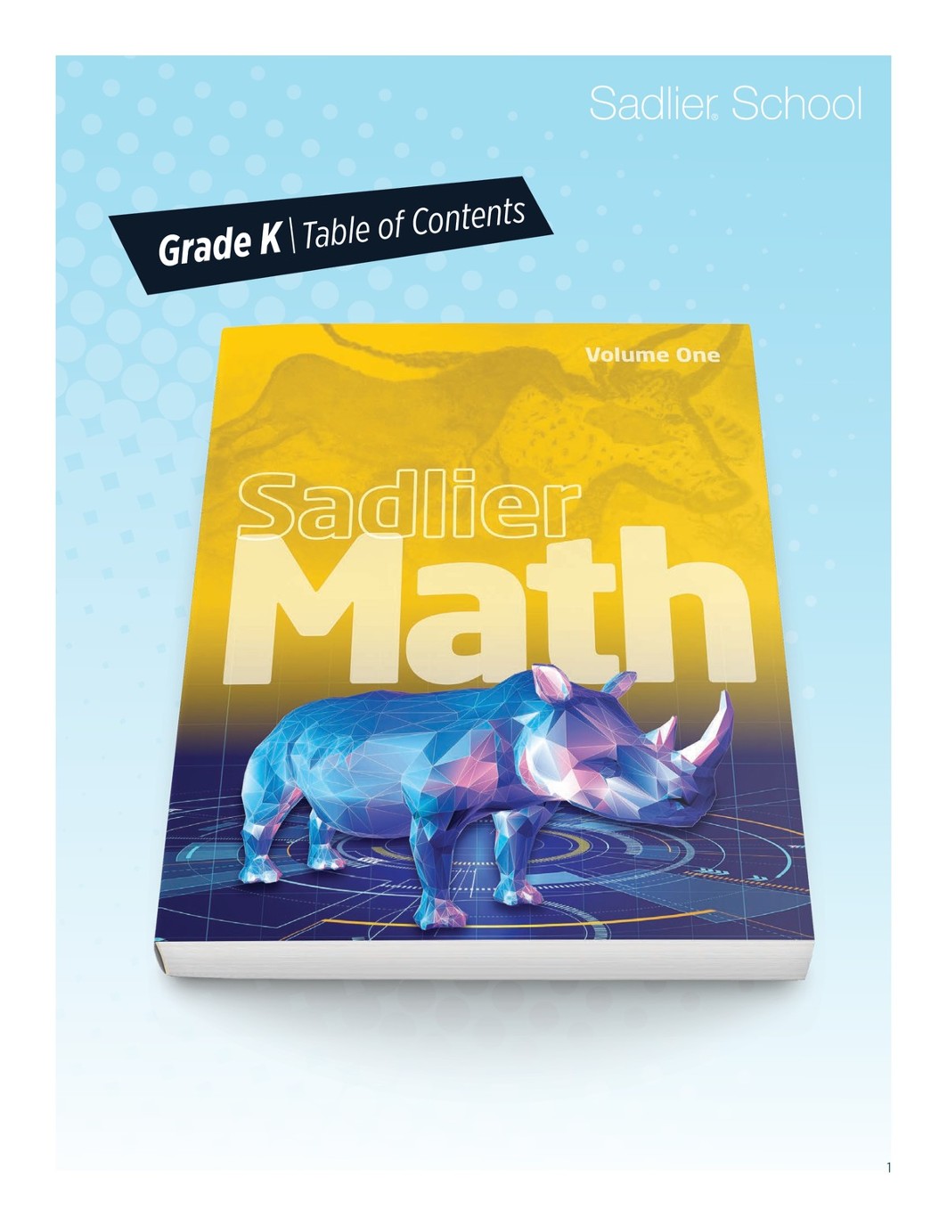 Contents Sadlier of Table Math