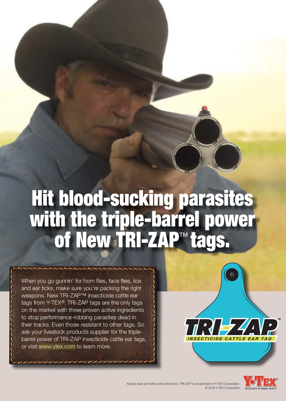 Tri-Zap Insecticide Cattle Ear Tags