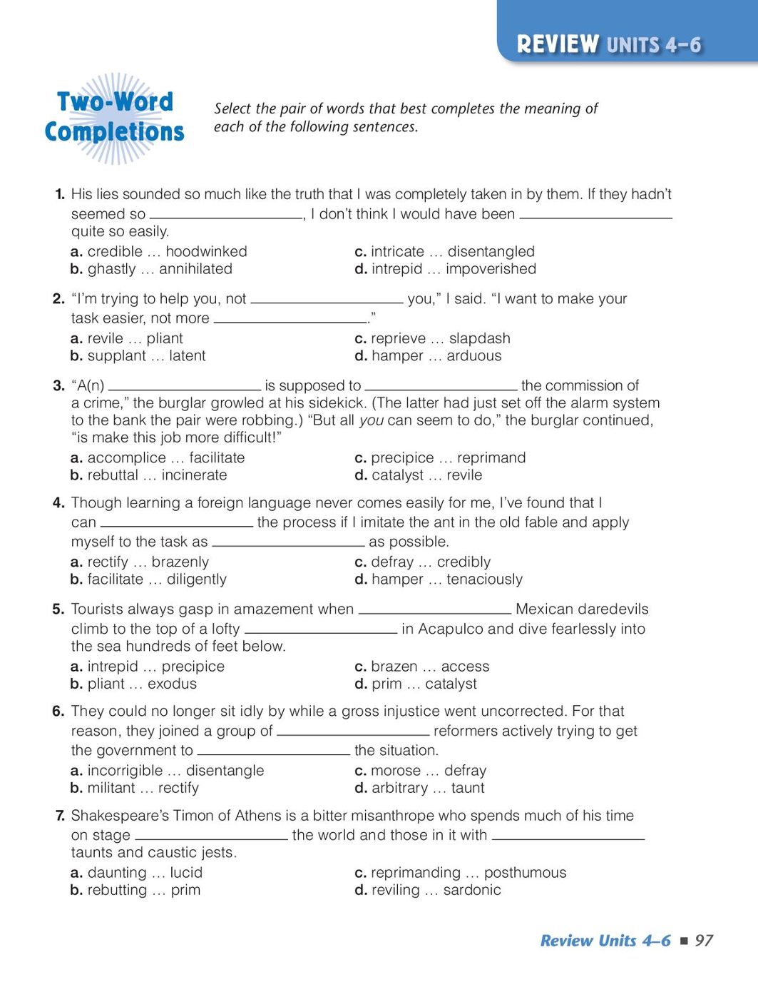 Bestseller: Vocabulary Workshop Level D Unit 4 Answers Pdf