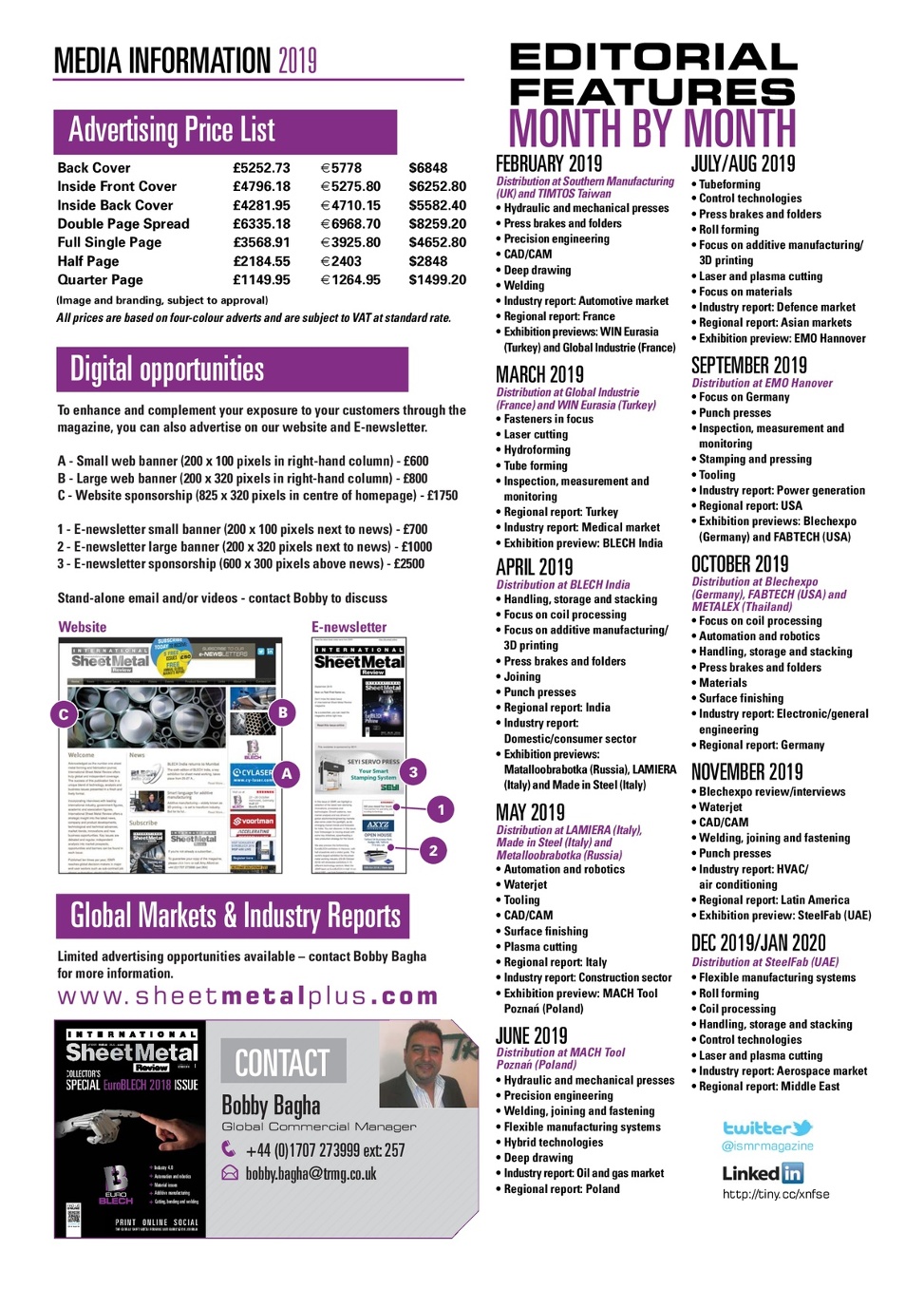 Ismr Media Pack 2019