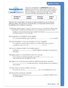 Vocabulary Workshop Enriched Edition Level C Grade 8 - 