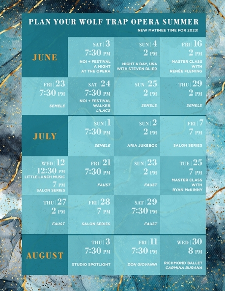 Wolf Trap Schedule Summer 2023 - Concerts