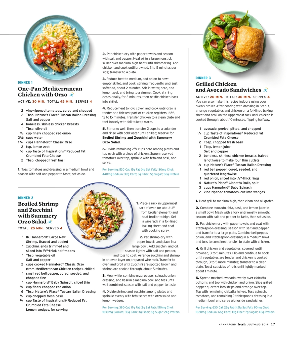 Hannaford Recipes Fresh Magazine | Dandk Organizer