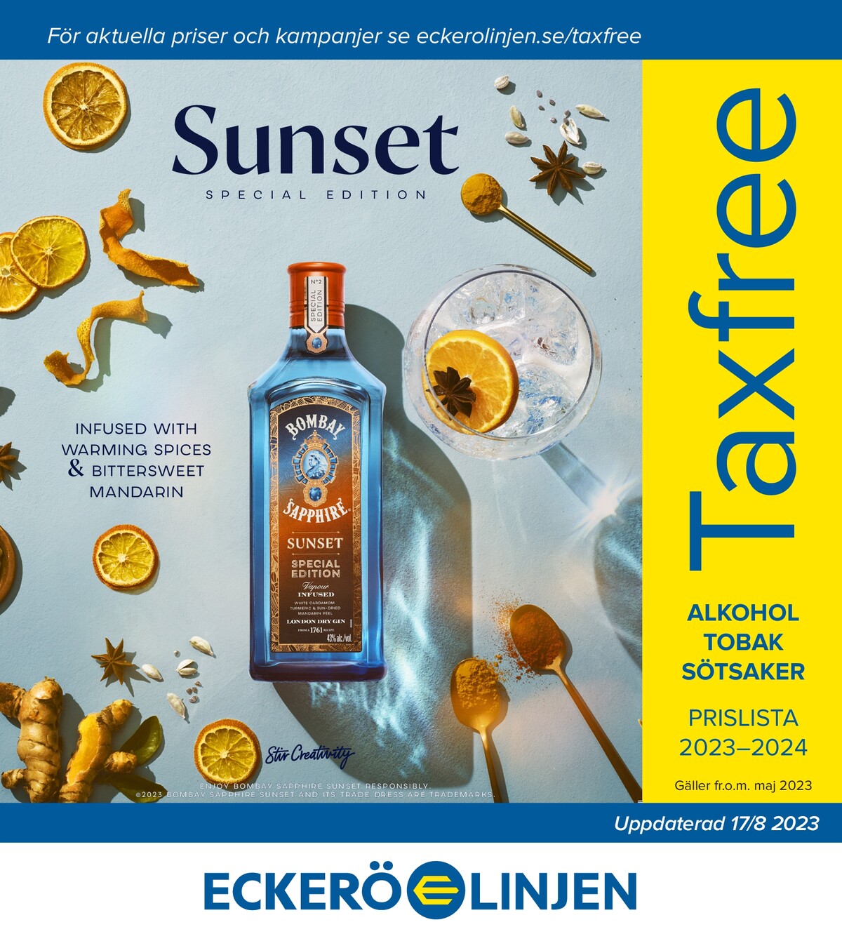 Eckerö Linjen taxfree prislista