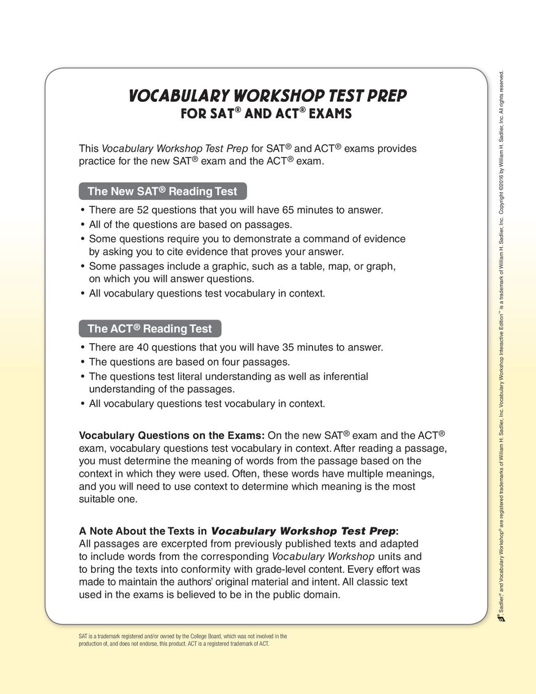 Act Vocab Practice