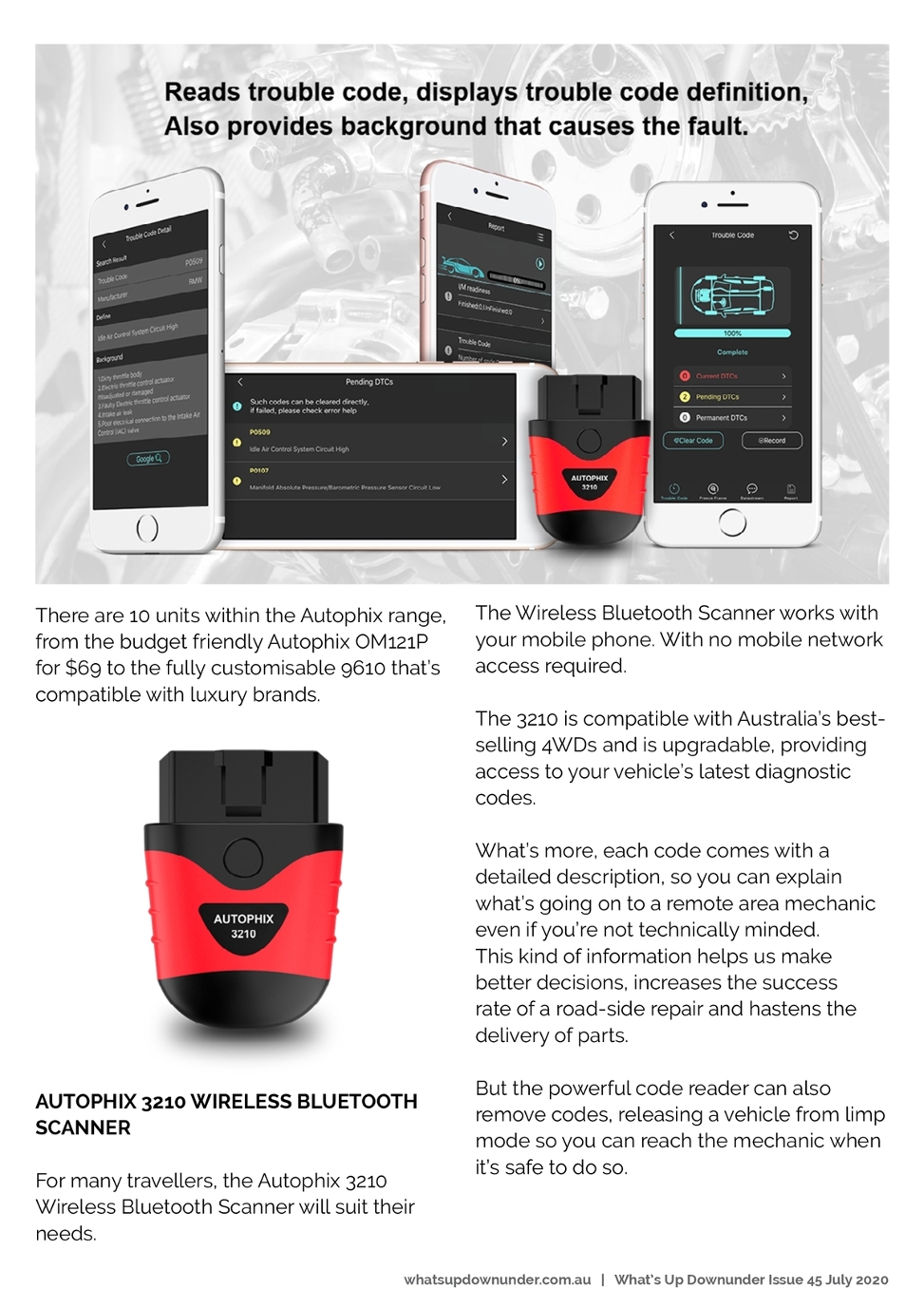 AUTOPHIX 3210 Bluetooth OBD2 Scanner Enhanced Universal Car