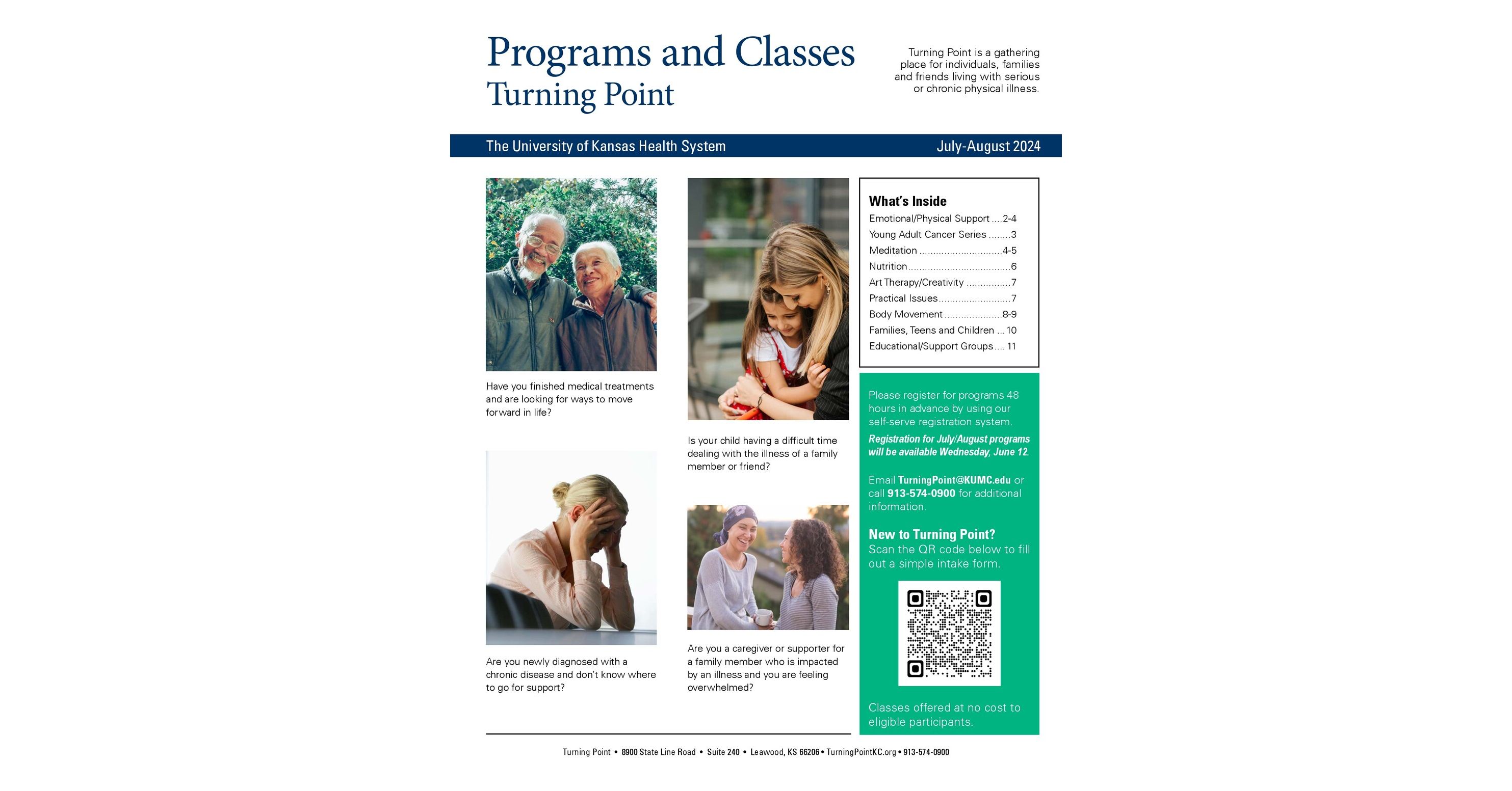 Turning Point JulyAug 2024 Program Calendar