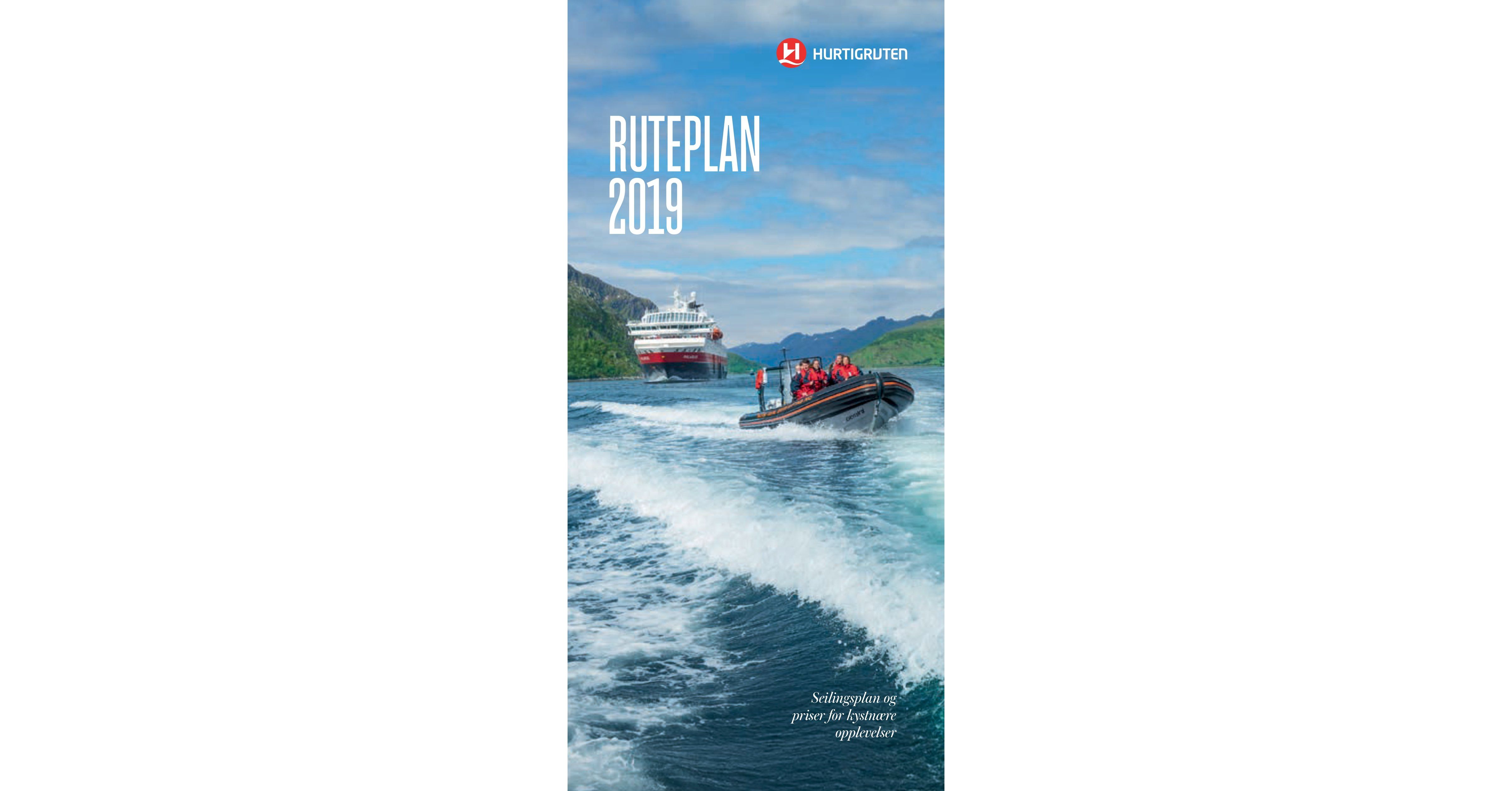 Hurtigruten Ruteplan 2019-ny2
