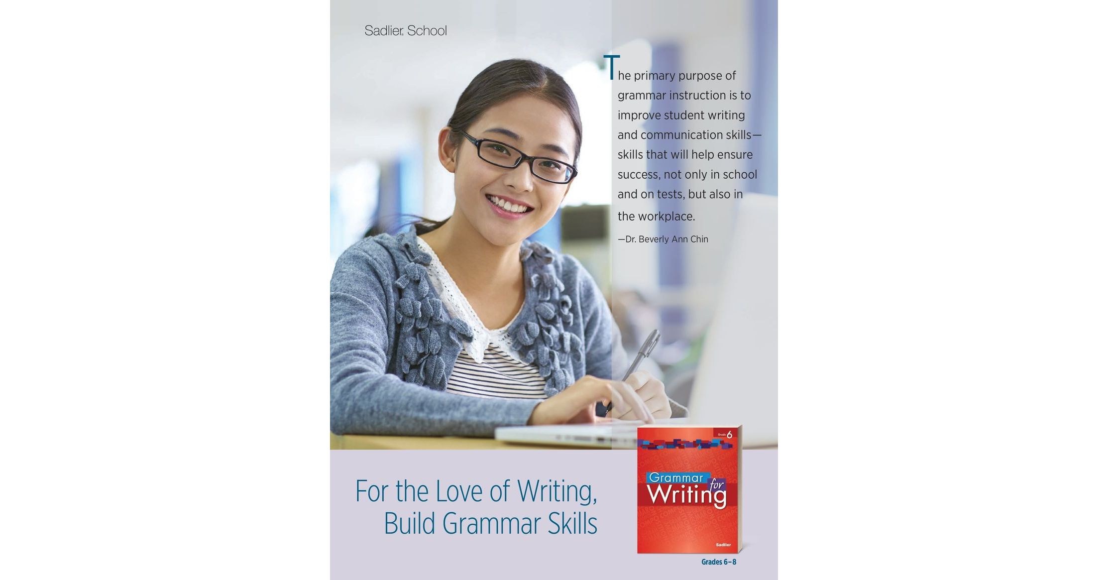 Grammar for writing grades 6 8 brochure