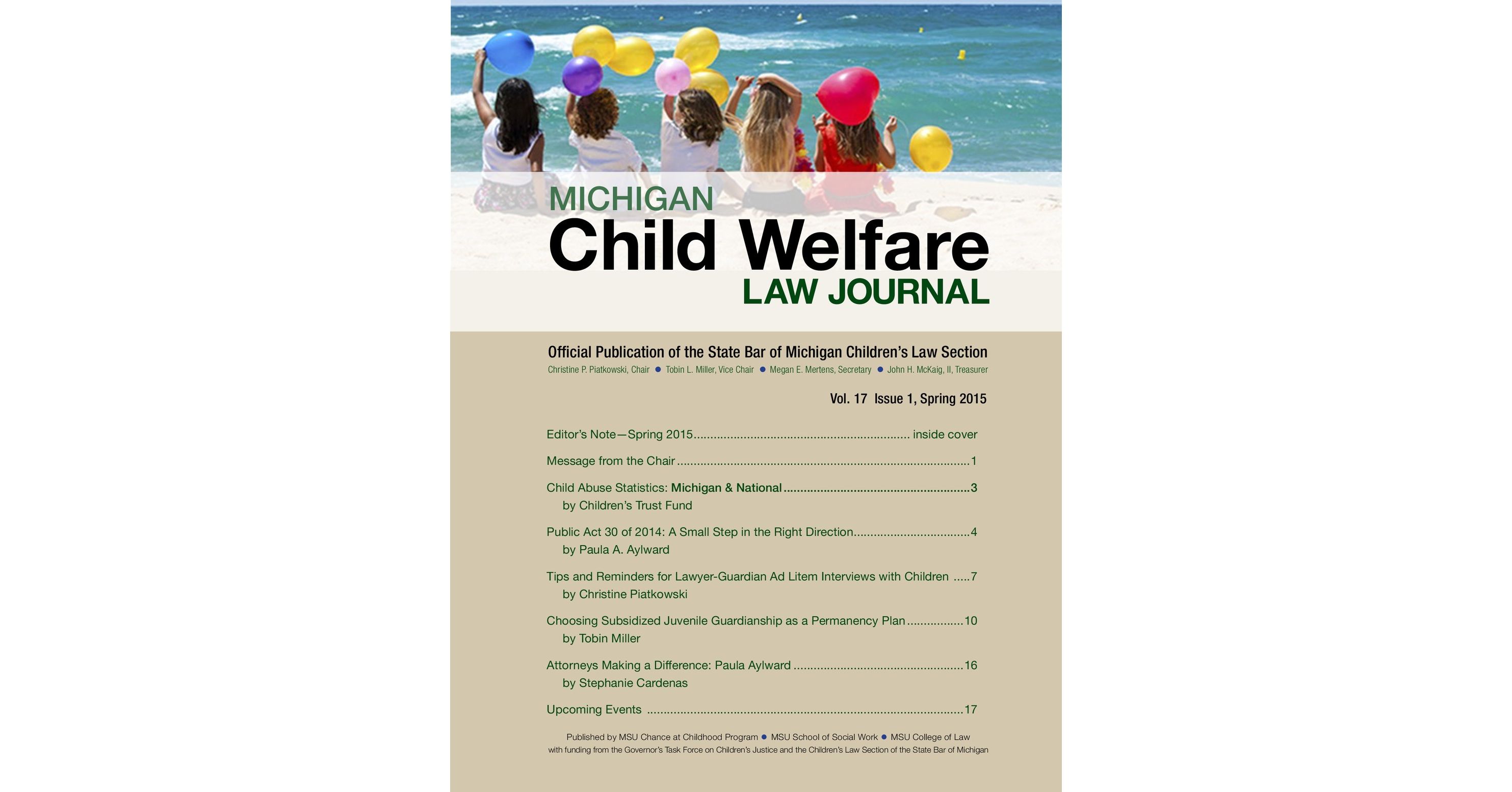 Child Welfare Law Journal_spring2015