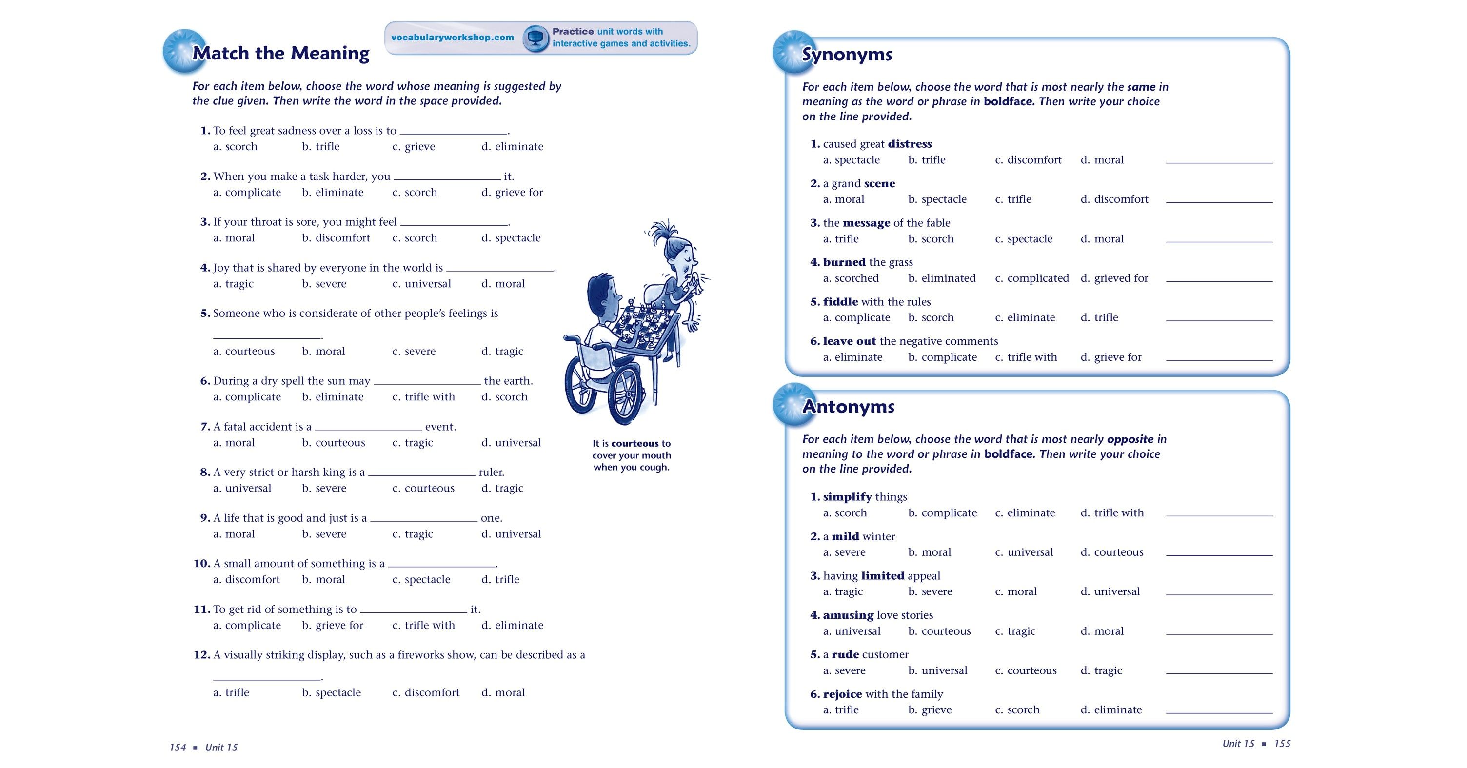 Vocabulary Workshop Enriched Edition, Grade 5, Student Edition