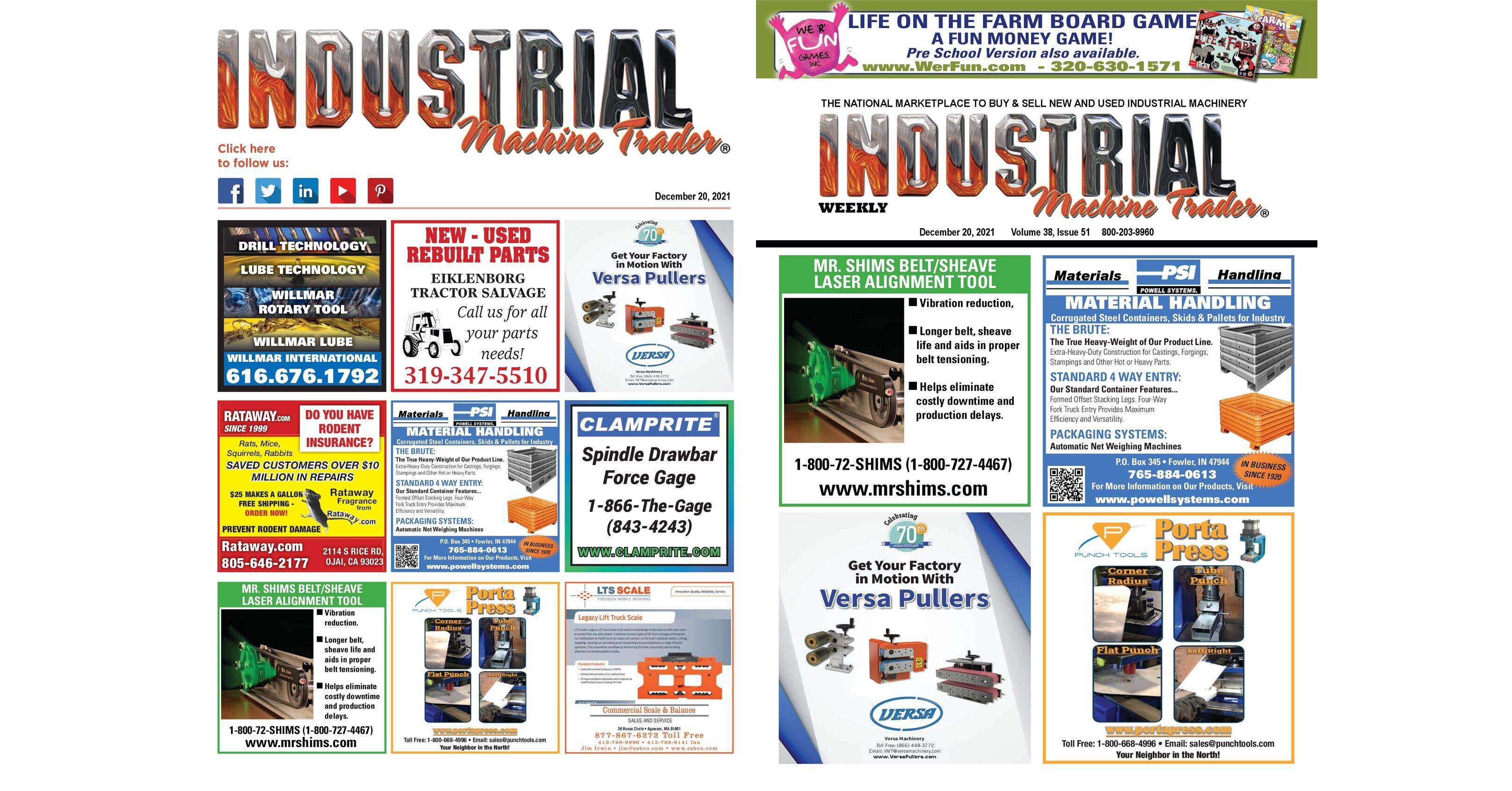 December 20, 2021 Industrial Machine Trader