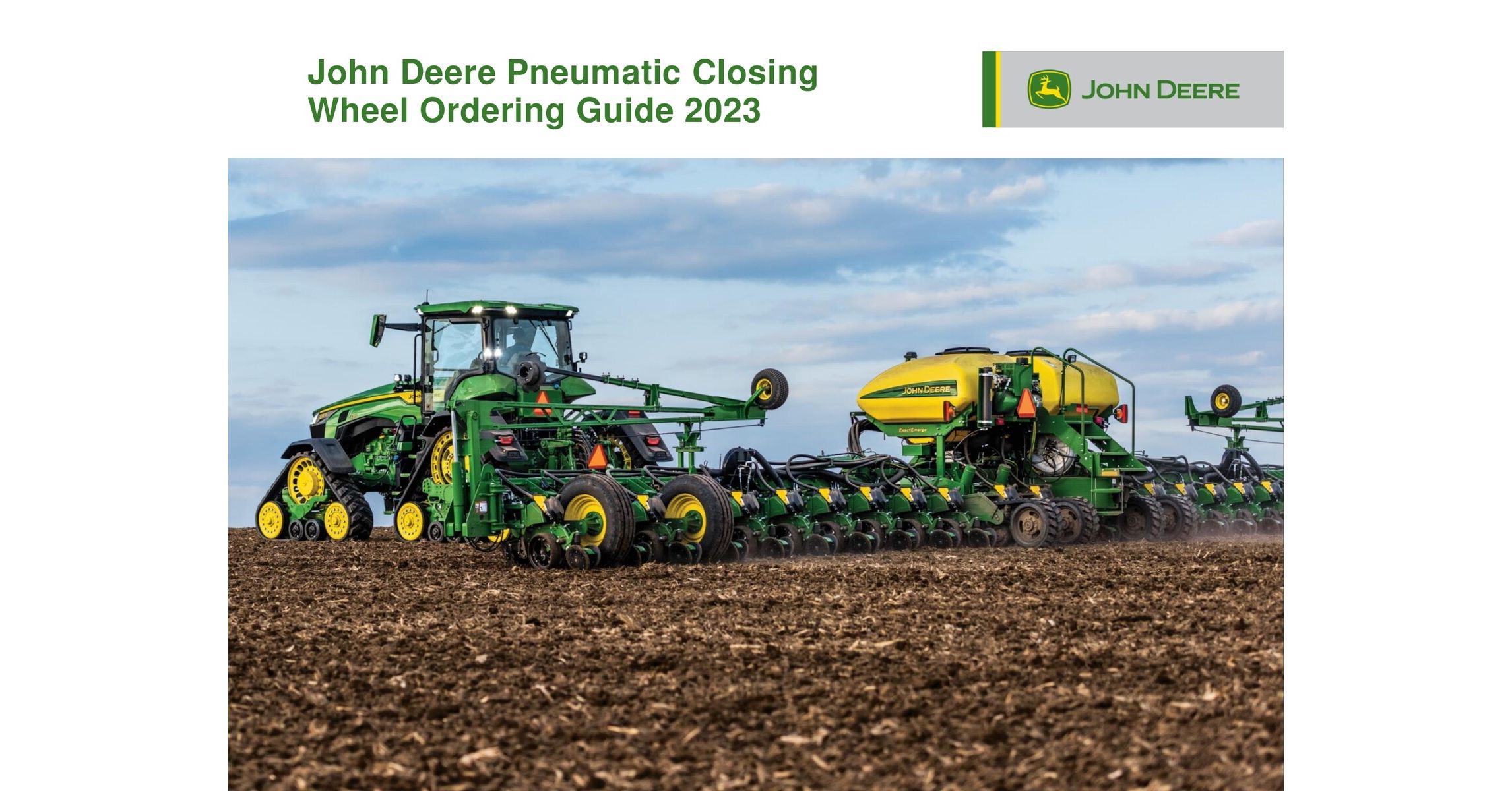 Pneumatic Closing Wheel Ordering Guide 2023