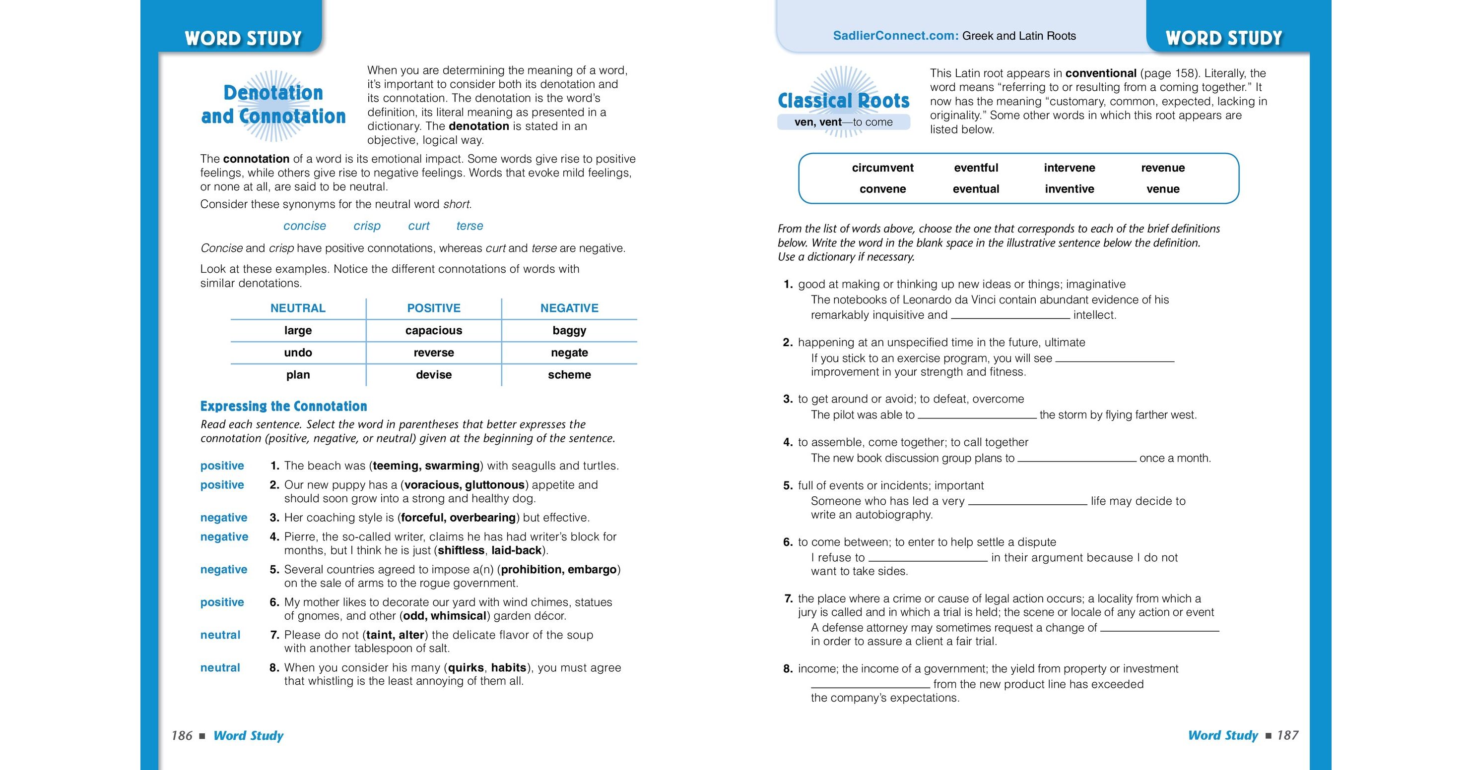 Vocabulary Workshop Achieve, Level C (Grade 8), Student Edition