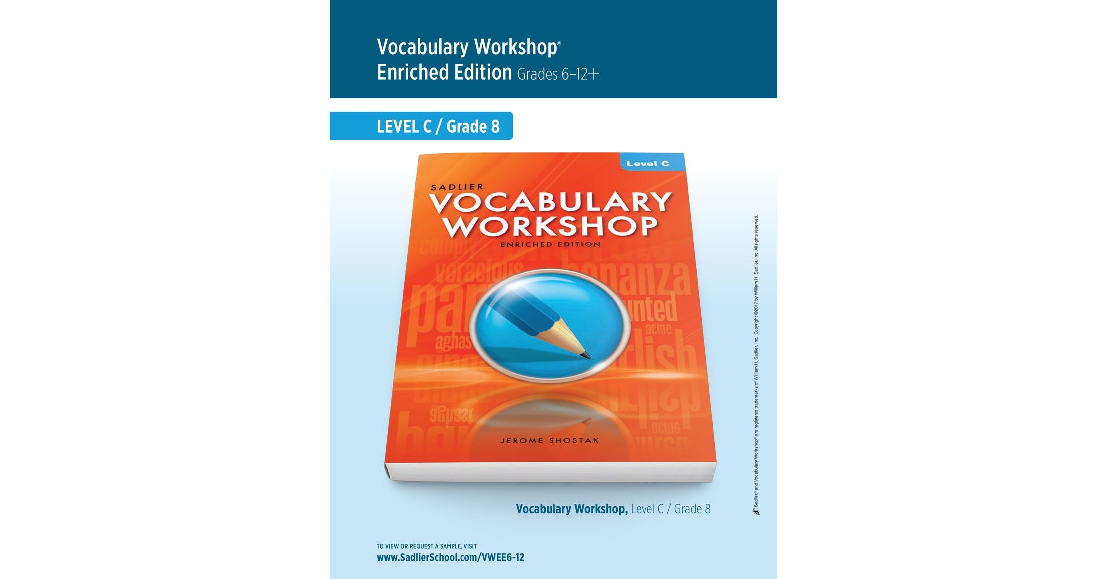 Vocabulary Workshop Enriched Edition, Level C (Grade 8), Student Edition