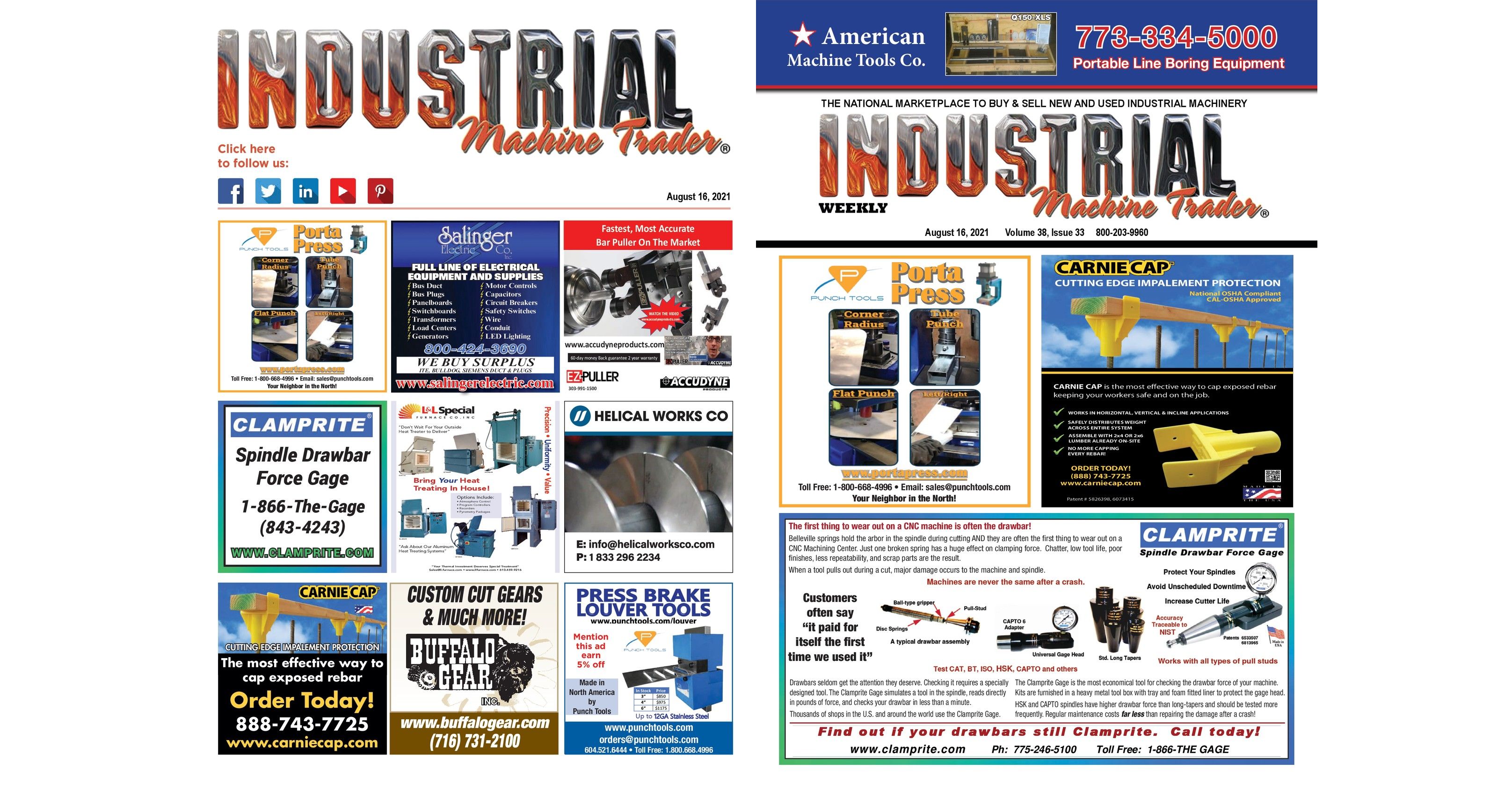 August 16, 2021 Industrial Machine Trader