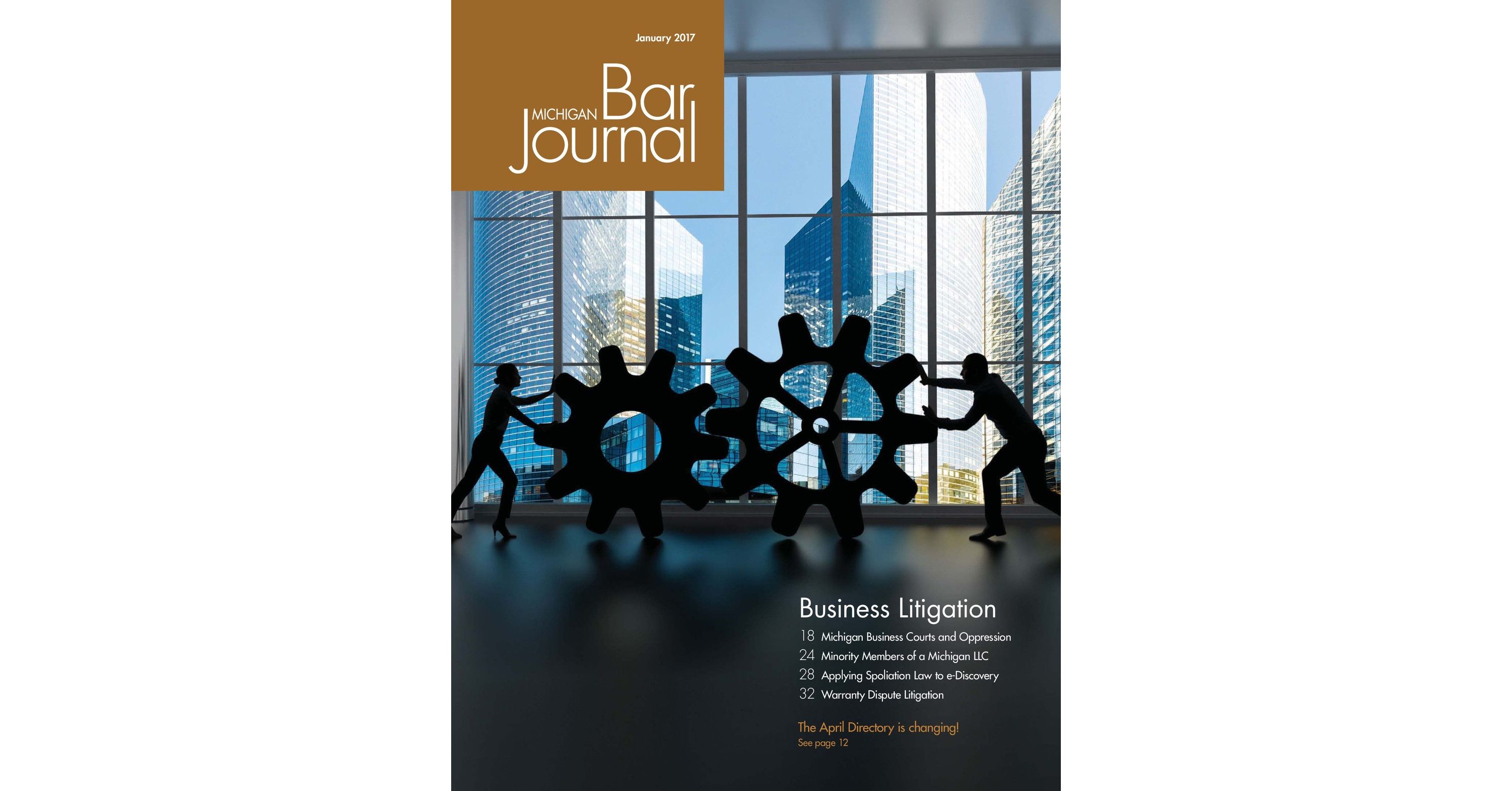 Michigan Bar Journal January 2017