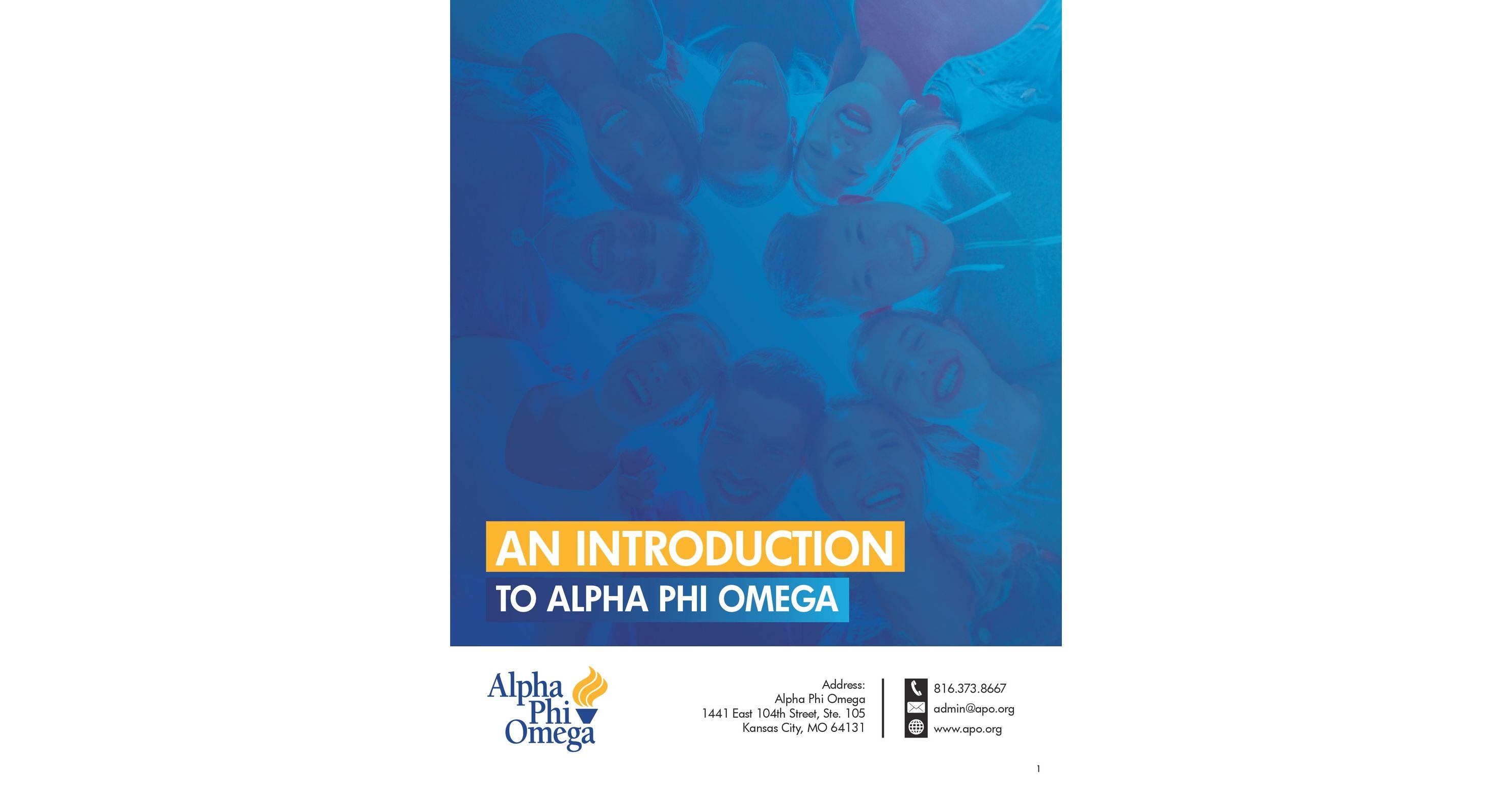 Introduction to Alpha Phi Omega Manual