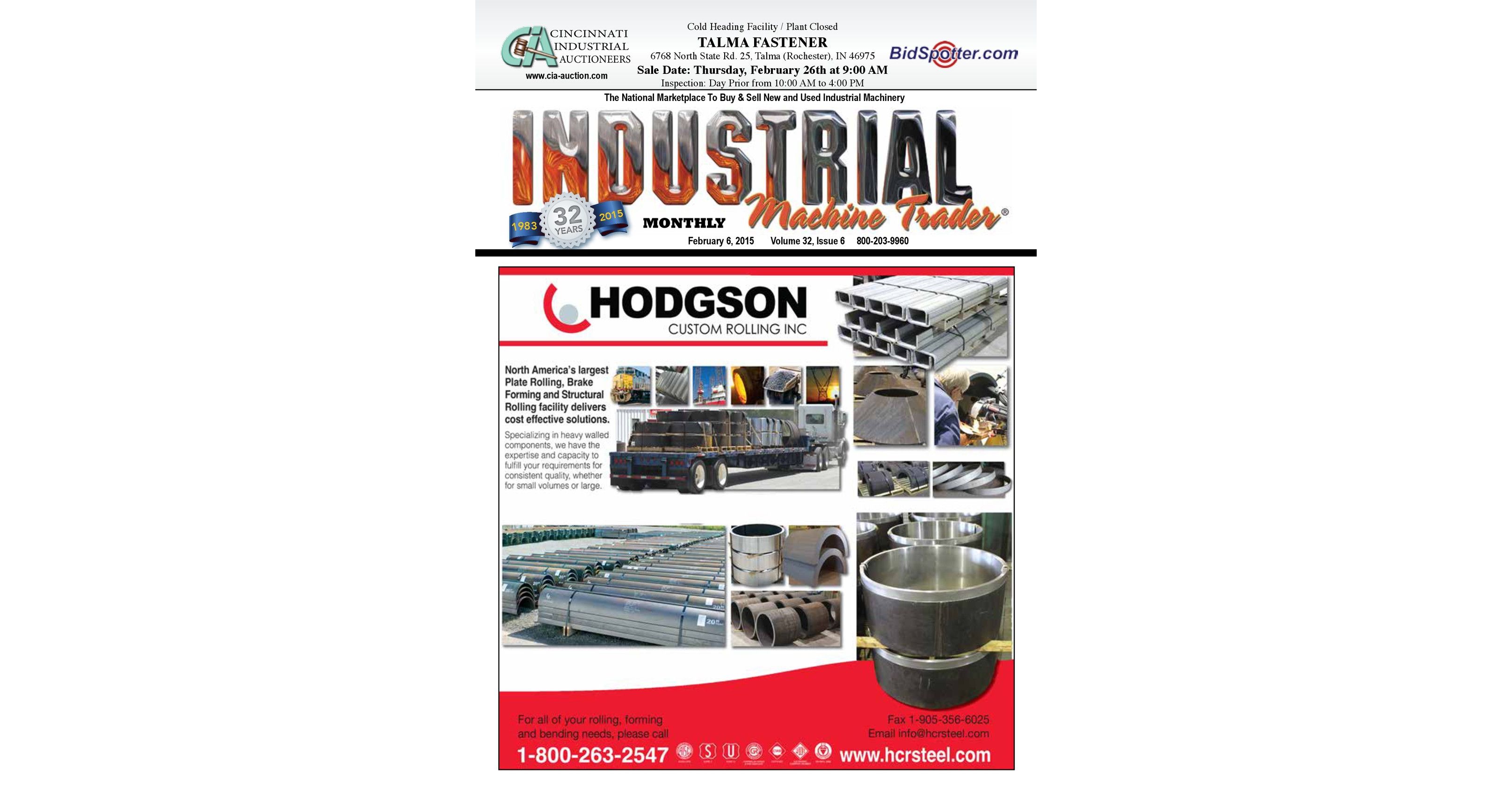 February 6, 2015 Industrial Machine Trader