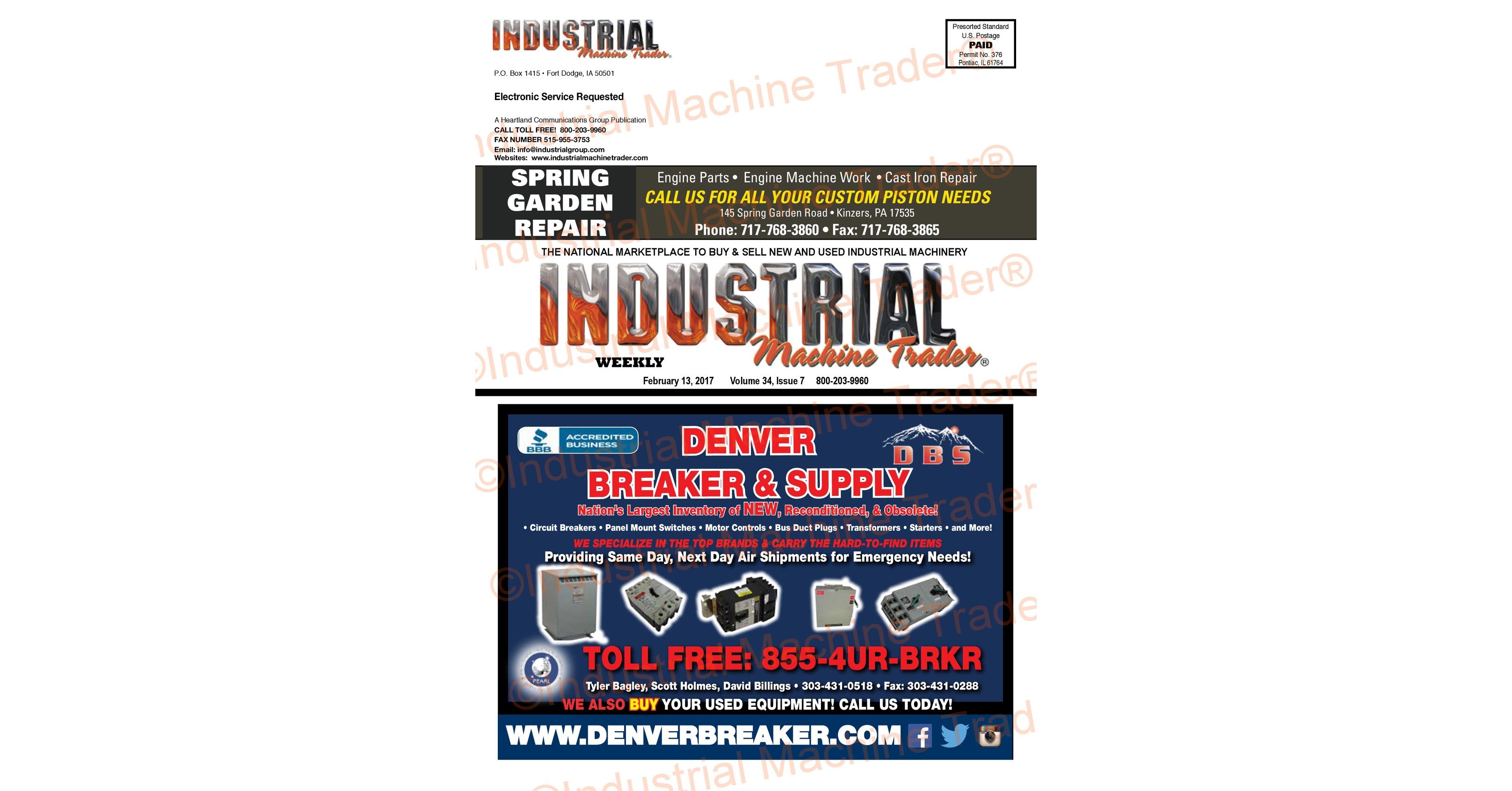 February 13, 2017 Industrial Machine Trader