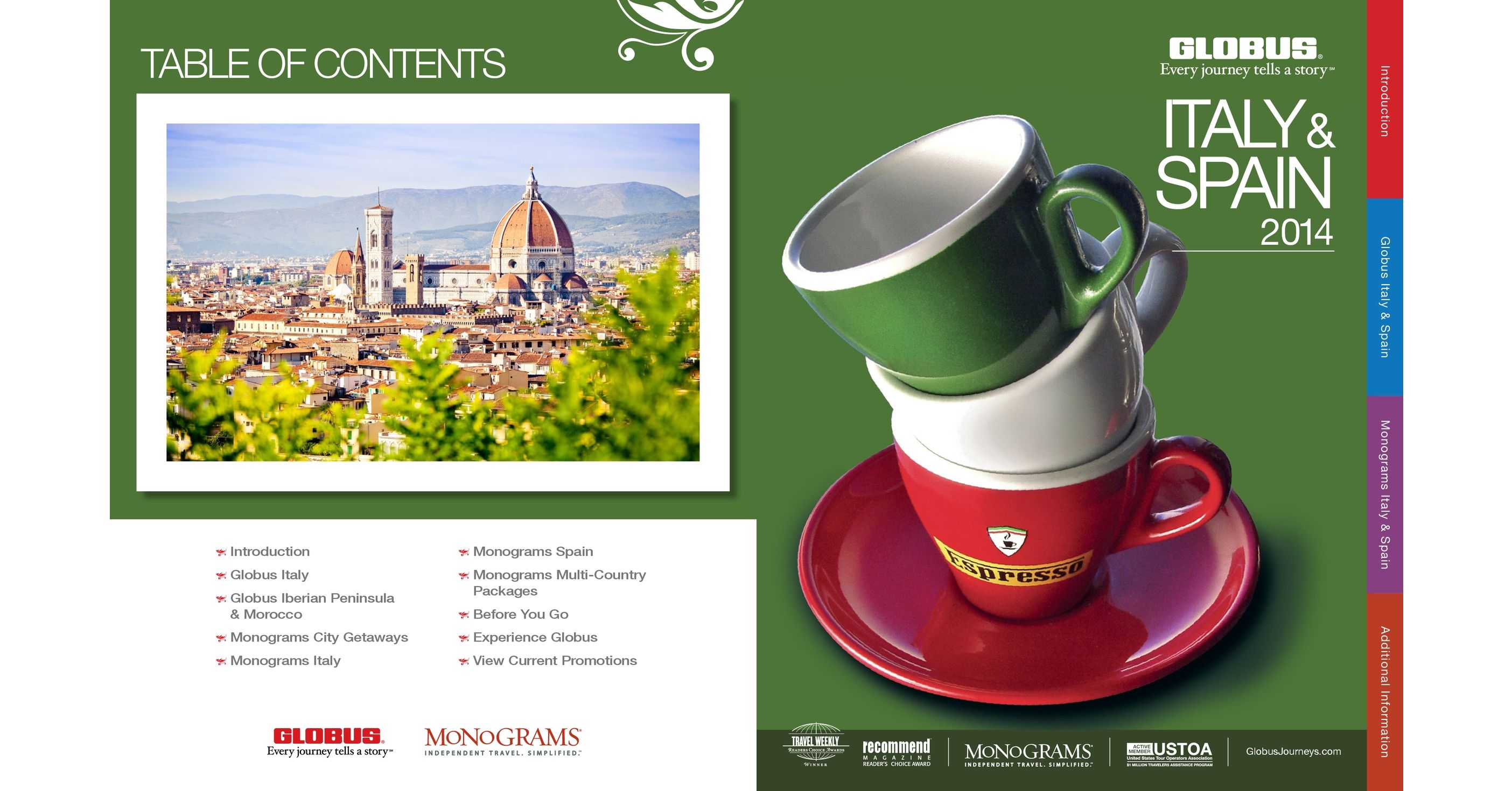 2014 Globus Italy & Spain Brochure