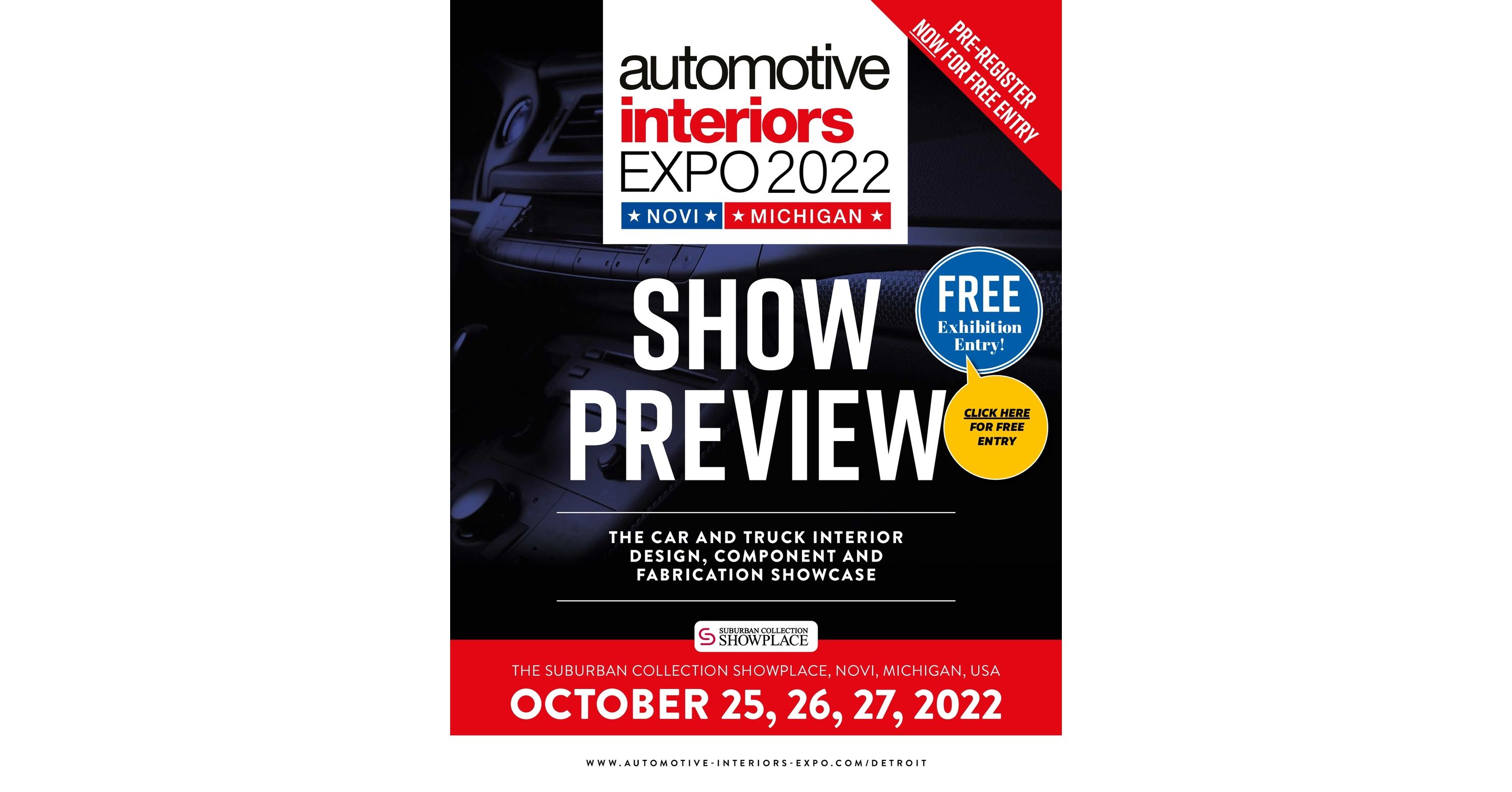 Automotive Interiors Expo Novi 2022 Show Preview