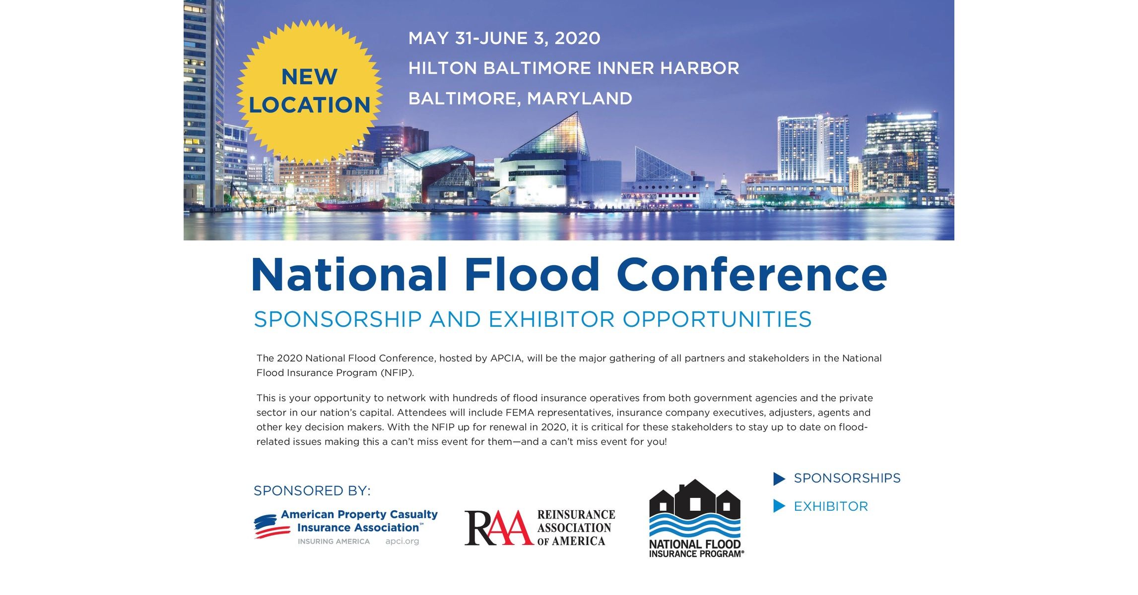 National Flood Conference Sponsorship