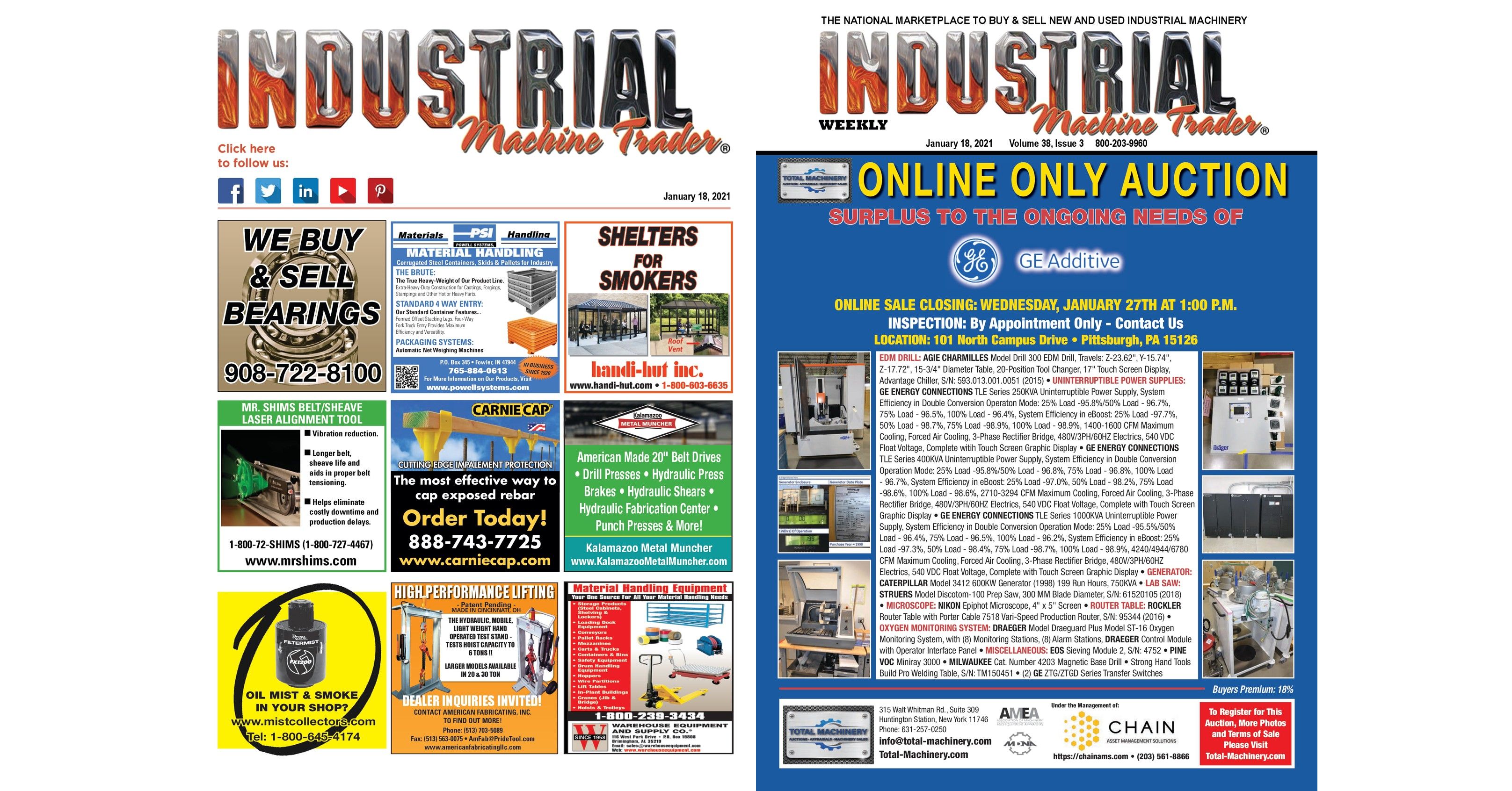January 18, 2021 Industrial Machine Trader