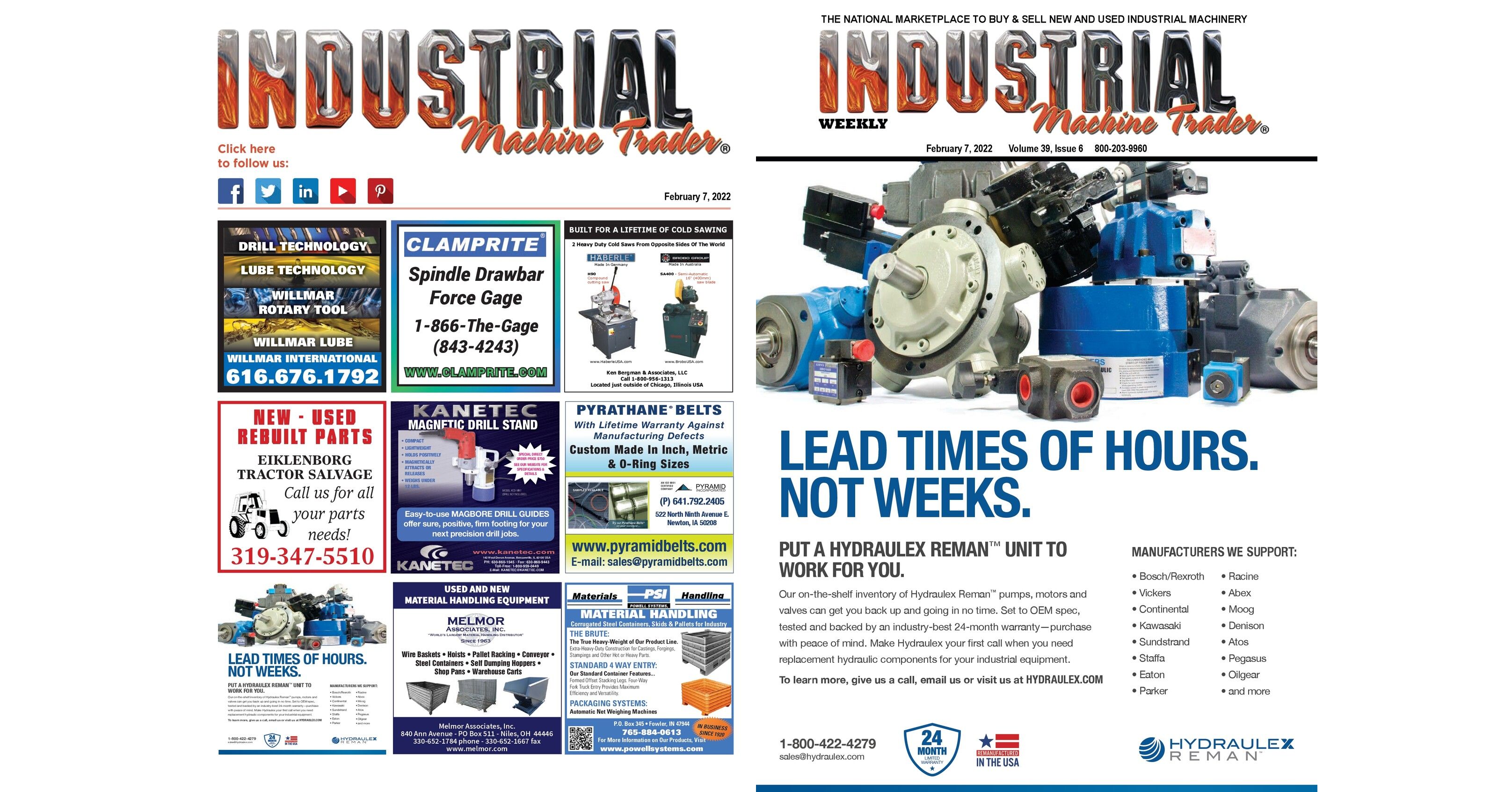 February 7, 2022 Industrial Machine Trader
